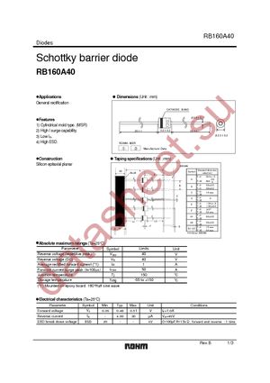 RB160A40T-32 datasheet  